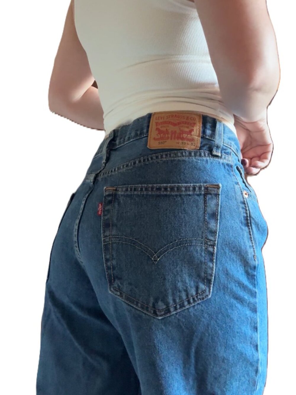 Levi's 550 Relaxed Fit Jeans | Vintage Medium Wash Denim | Size 33x32